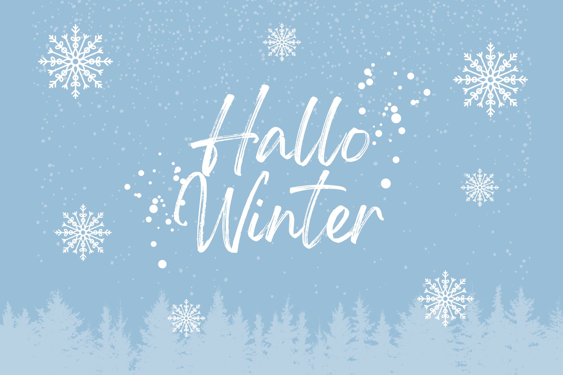 Frostig gestaltetes Startseitenbild mit winterlicher Landschaft und saisonalem Design im Diacleanshop
